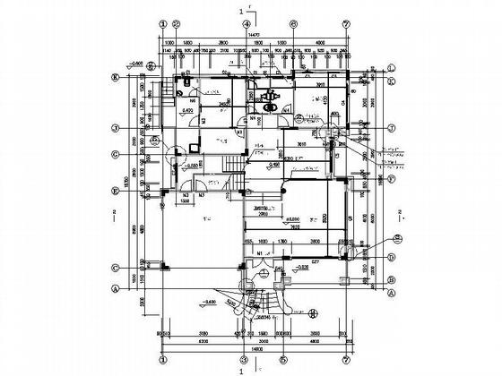 3层别墅建筑结构CAD施工图纸 - 2