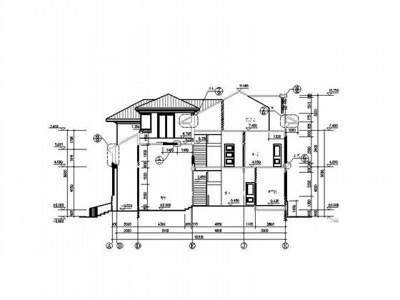 3层别墅建筑结构CAD施工图纸 - 3