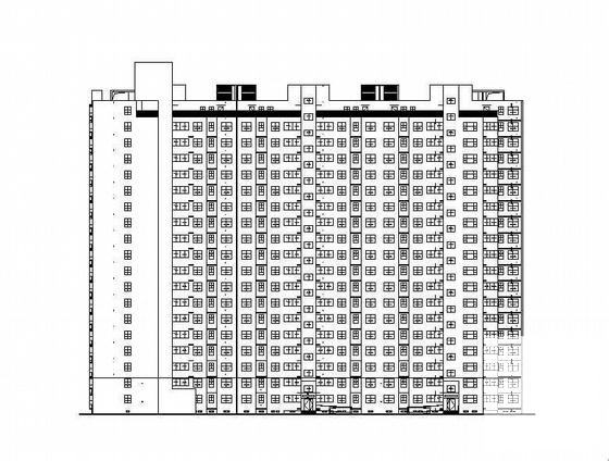 联合大学城职工18层住宅楼建筑施工CAD图纸 - 4
