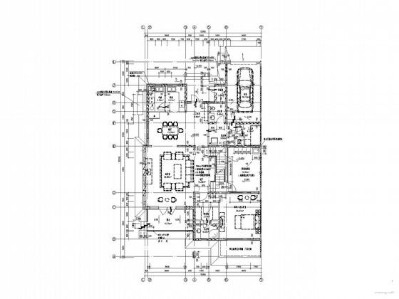 2层双拼别墅建筑CAD施工图纸 - 1