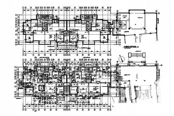 高教园区14层单元式高层住宅楼建筑结构CAD施工图纸 - 2