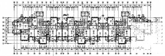 砌体结构7层住宅楼（老年公寓）建筑结构水电CAD施工图纸 - 4