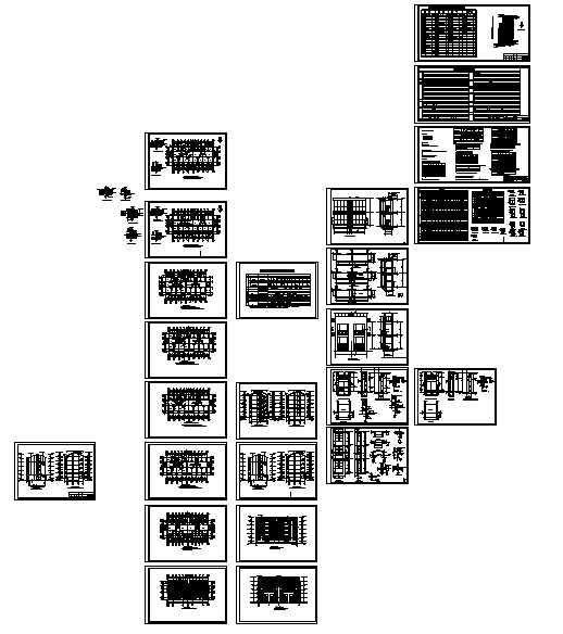 河畔新居底框板式6层住宅楼建筑施工CAD图纸（带节能设计） - 1