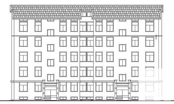 河畔新居底框板式6层住宅楼建筑施工CAD图纸（带节能设计） - 4
