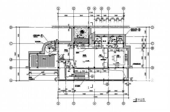 3层坡地独栋小别墅建筑结构CAD施工图纸(有内庭) - 2