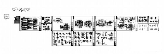 3层坡地独栋小别墅建筑结构CAD施工图纸(有内庭) - 4