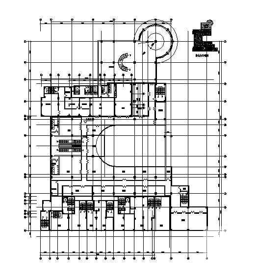 地块10层商业建筑施工CAD图纸 - 1
