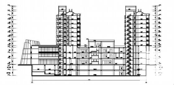 地块10层商业建筑施工CAD图纸 - 2