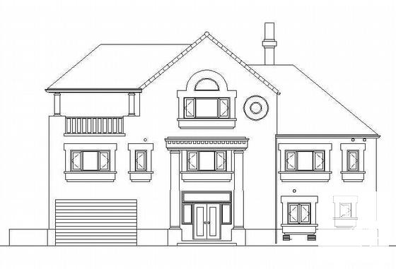 砌体结构3层小型别墅建筑施工CAD图纸(有效果图纸) - 2