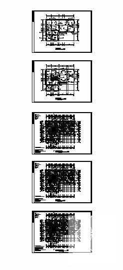 化工厂旧城改造工程2、3、4号楼建筑施工CAD图纸（4层） - 1