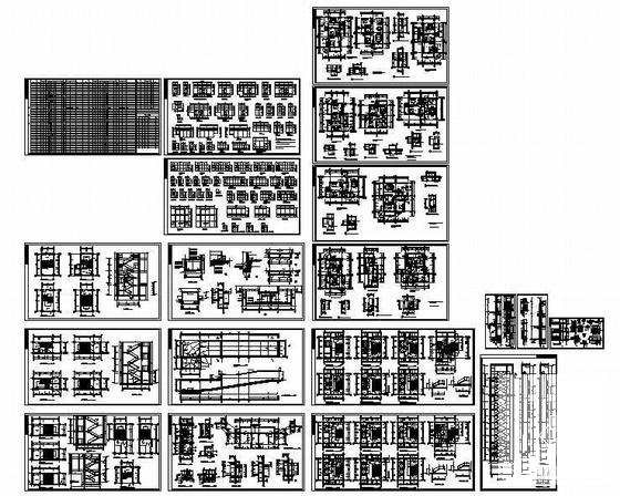时代广场18层商住楼建筑施工CAD图纸（带人防） - 3