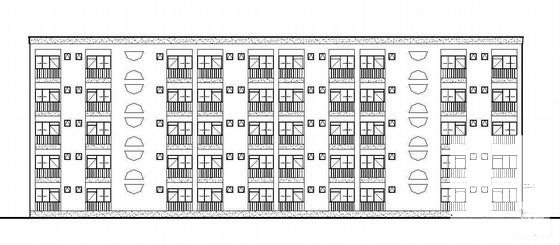 5层框架结构民工宿舍楼建筑结构水电CAD施工图纸 - 2