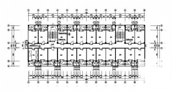 5层框架结构民工宿舍楼建筑结构水电CAD施工图纸 - 3