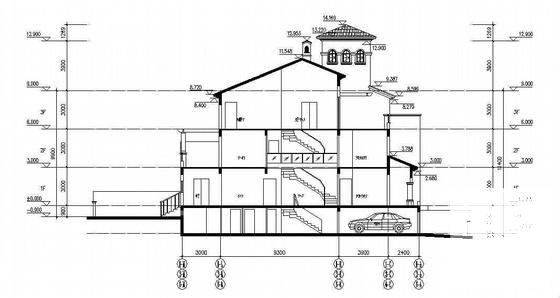 3层西班牙风格私人别墅建筑设计方案 - 1