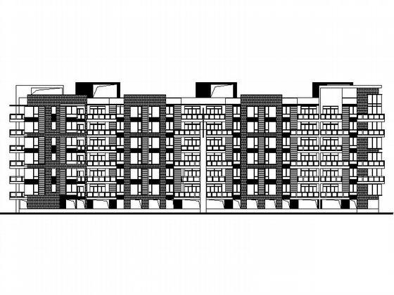 6层住宅楼建筑结构CAD施工图纸（无人防） - 4