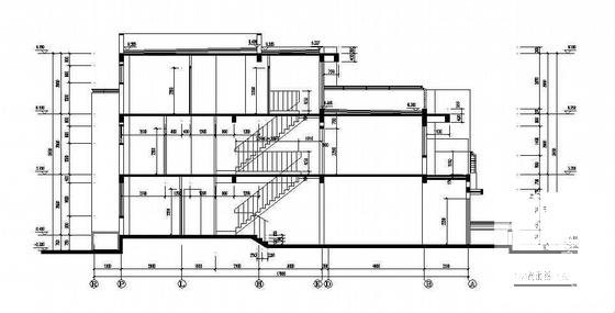 3层四联排现代别墅建筑施工CAD图纸 - 1