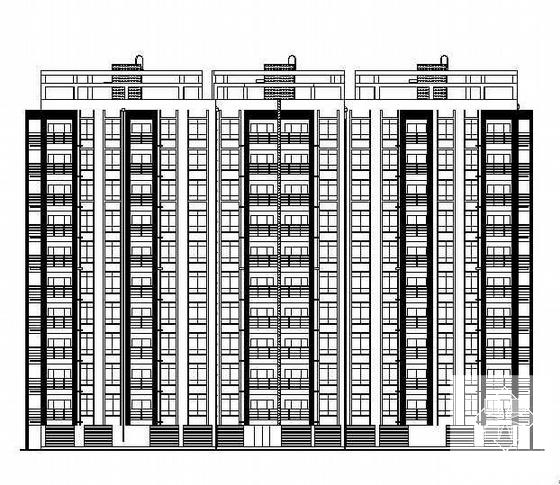 10层钢结构纯框架体系公寓楼建筑结构CAD施工图纸 - 4