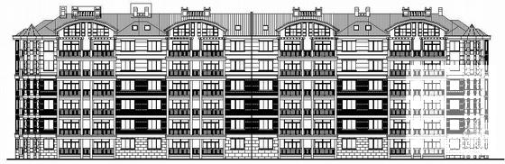 住宅小区6层住宅楼建筑结构水电燃CAD施工图纸 - 1