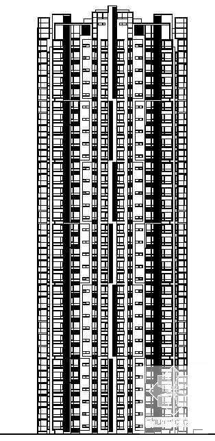 32层住宅楼群（3栋楼）建筑施工CAD图纸（各楼节能说明） - 2