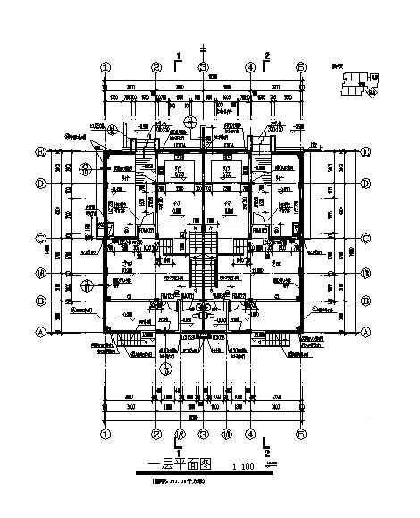 3层联体别墅建筑结构水电全CAD施工图纸（也可自建房） - 4
