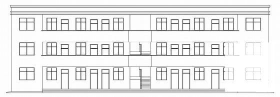 3层教师宿舍楼建筑结构CAD施工图纸 - 3