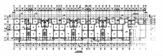 6层底框商住宅楼建筑结构CAD施工图纸(带阁楼) - 1