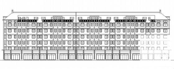 6层底框商住宅楼建筑结构CAD施工图纸(带阁楼) - 4