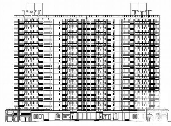 18层商住楼建筑施工CAD图纸（现代风格） - 3