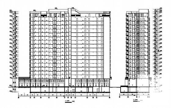 18层商住楼建筑CAD施工图纸 - 4