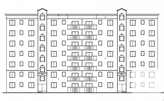 7层砖混住宅楼建筑施工CAD图纸 - 2