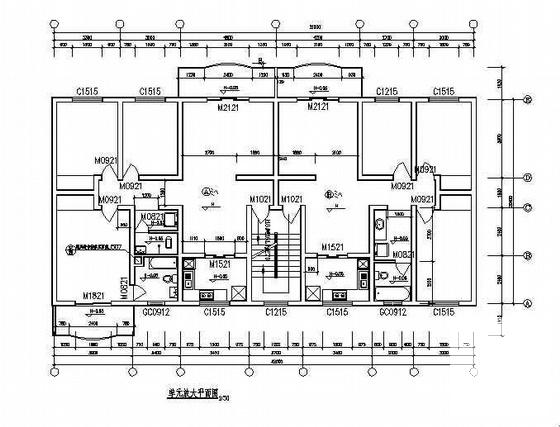 7层砖混住宅楼建筑施工CAD图纸 - 3