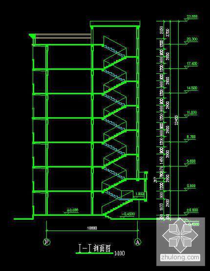7层砖混住宅楼建筑施工CAD图纸 - 4