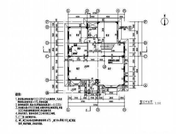 3层私人独栋小别墅建筑CAD施工图纸 - 2