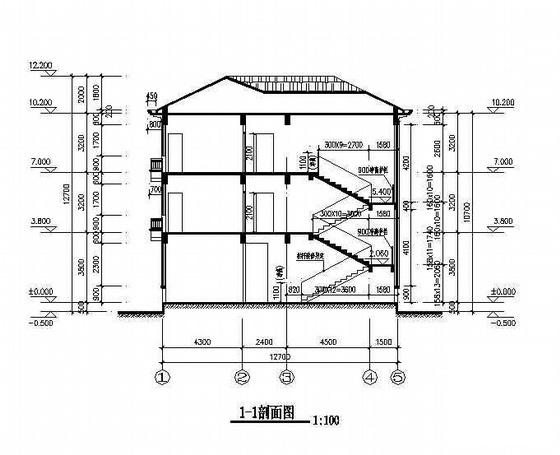 3层私人独栋小别墅建筑CAD施工图纸 - 3