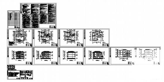 3层私人独栋小别墅建筑CAD施工图纸 - 4