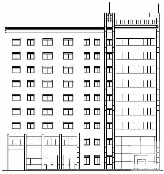 6层商住楼建筑结构CAD施工图纸（框架结构） - 3