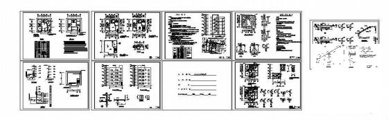 5层砖混住宅楼建筑结构电气CAD施工图纸 - 1