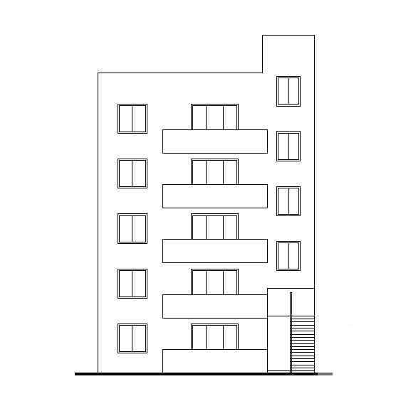 5层砖混住宅楼建筑结构电气CAD施工图纸 - 2
