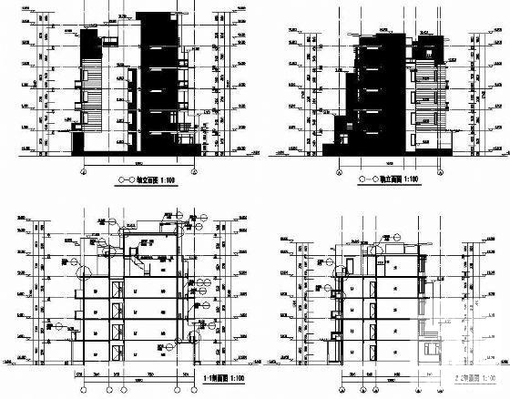 地5层花园洋房建筑CAD图纸 - 3
