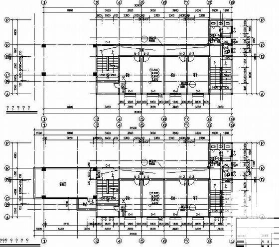 工程公司宿舍楼建筑设计CAD图纸 - 4