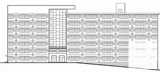 职业学院宿舍楼建筑结构方案设计CAD图纸（带PPT） - 2