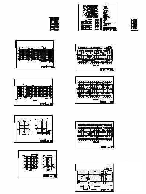 职业学院宿舍楼建筑结构方案设计CAD图纸（带PPT） - 4