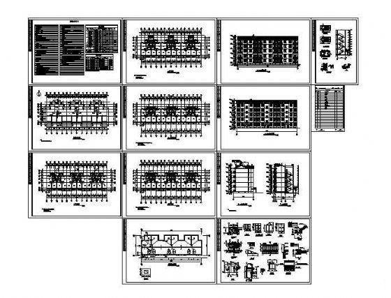 公司廉租房建筑设计CAD图纸 - 1