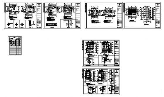 地4层别墅建筑设计CAD图纸 - 4
