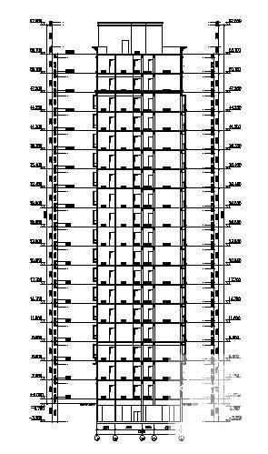 精美的18层住宅楼建筑结构CAD施工图纸 - 4