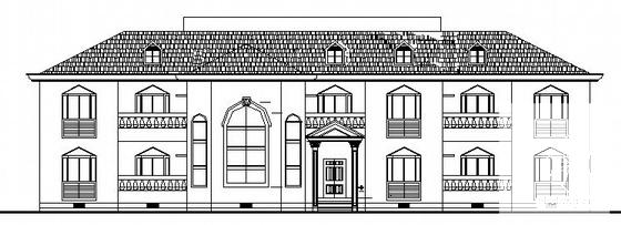 砌体结构2层别墅建筑施工CAD图纸 - 3