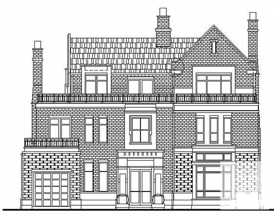 英式风格别墅3层独栋别墅建筑结构水电CAD施工图纸 - 4