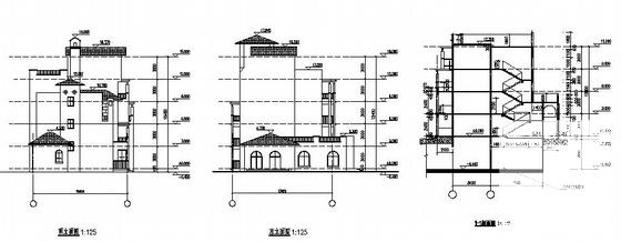 5层游艇花园式洋房建筑CAD施工图纸 - 3