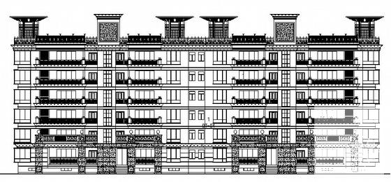 住宅楼外墙装饰二次深化设计建筑施工CAD图纸 - 2