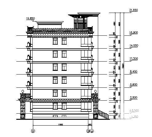 住宅楼外墙装饰二次深化设计建筑施工CAD图纸 - 3